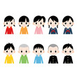 中学生10人