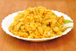 Pilaf on the plate
