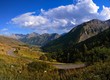 Mountain landscape from Col De Vars, in Mercantour park