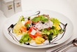 Salad with feta cheese and olives