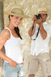 Tourists taking a photograph