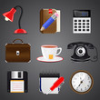 Collection of realistic icon, vector