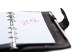 2012 sur une page d'agenda
