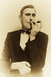 retro portrait of an adult man