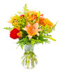 Flower bouquet arrangement centerpiece in vase Flower bouquet arrangement centerpiece in vase