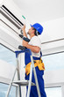 Worker mounting air conditioning unit