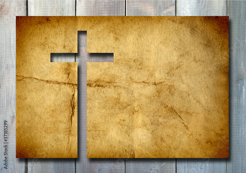 Illustration: High resolution christian cross banner High resolution christian cross banner