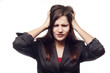 Sad businesswoman
