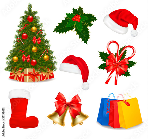 Vector: Set of Christmas icons. Vector illustration. Set of Christmas icons. Vector illustration.