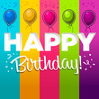 Happy Birthday with Balloons