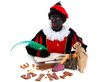 Zwarte piet ( black pete) typical Dutch character