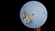 Young Adult Woman with Chinese Umbrella