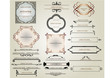 Set og  frame in vintage style