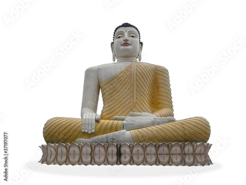 Photo: Giant Buddah sitting on lotus Giant Buddah sitting on lotus