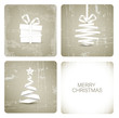 Simple vector grunge christmas card Simple vector grunge christmas card