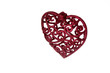 Red Sparkly Christmas Heart Decoration