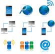 Computer Connecting Vector Icons