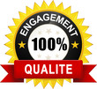 Sticker "Engagement 100% Qualité"