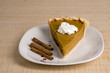 Pumpkin Pie and Cinnamon Sticks