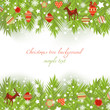 Christmas tree borders vector illustration