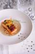 plat de fête, saumon et julienne de légumes plat de fête, saumon et julienne de légumes