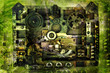 Vintage background-analog recorder