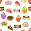 cakes seamless pattern