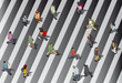 Group of people crossing street