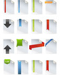 Dokument icons with tags