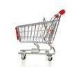 Shopping cart isolated on white background