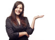 Woman operator with headset