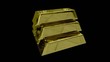 Video: Glänzender Goldbarren Stapel Glänzender Goldbarren Stapel