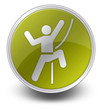 Yellow Glossy Icon "Rock Climbing"