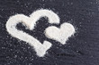 Herzen aus Sand
