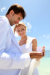 Wedding on a white sandy beach