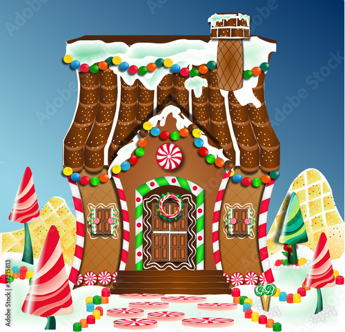 Illustration: Gingerbread house Gingerbread house