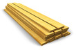 Illustration: Stack of wooden construction planks Stack of wooden construction planks