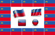 flag of Liechtenstein. icon set. flags frame flag of Liechtenstein. icon set. flags frame