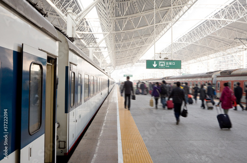 Photo: Train station in china Train station in china