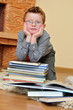 Foto: boy with books boy with books
