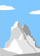 Beautiful peak in Alps - mountain landscape