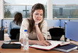 Studying woman Studying woman