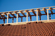 Toiture en construction