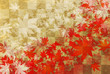紅白紅葉絵画風