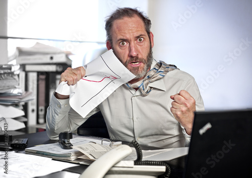 Photo: Businessman in Panic Businessman in Panic