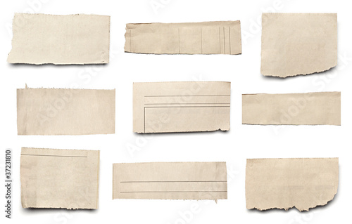 Photo: white news paper ripped message background white news paper ripped message background