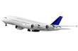 Photo: Modern airplane on white. Modern airplane on white.