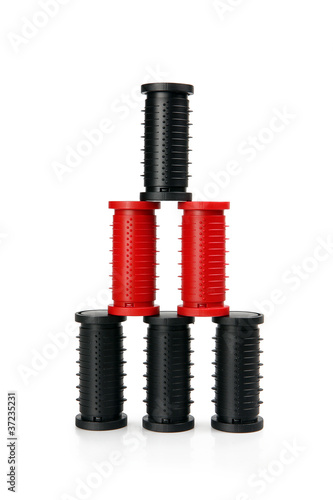 Photo: stacked rollers stacked rollers