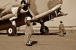 Foto: Pilot going off to war Pilot going off to war