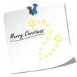 Vektor: Notiz-Merry Christmas Notiz-Merry Christmas